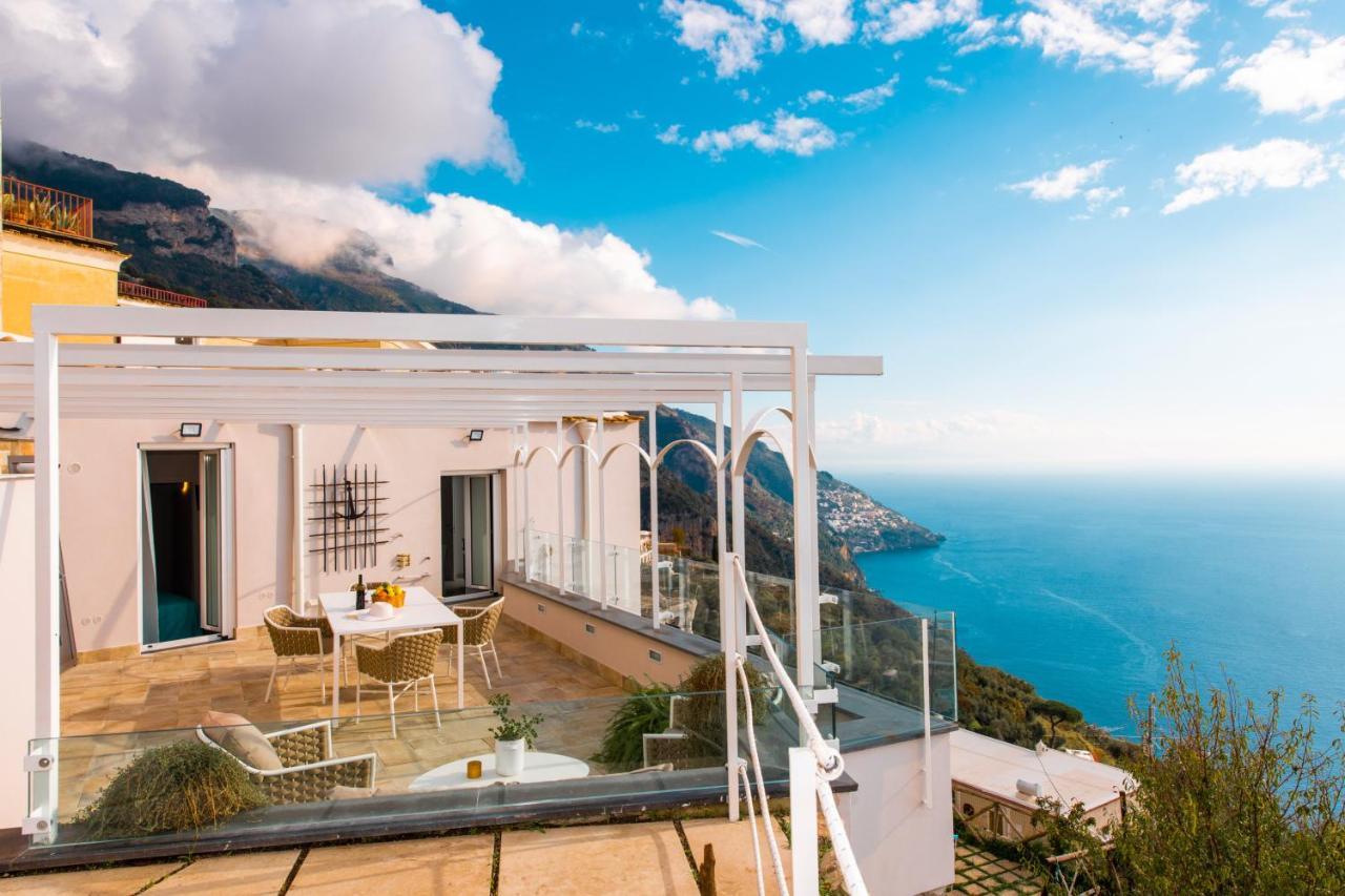 Villa La Tagliata Spectacular Jacuzzi Tub Amazing View And Private Parking Garage Positano Exterior photo
